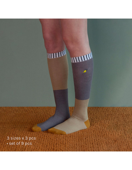 Green-Blue Knee Socks 22-24