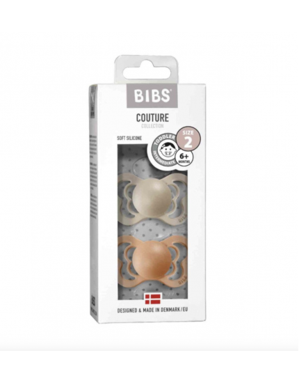 2 х Couture Silic Van/Peach Pacifier 6-18M