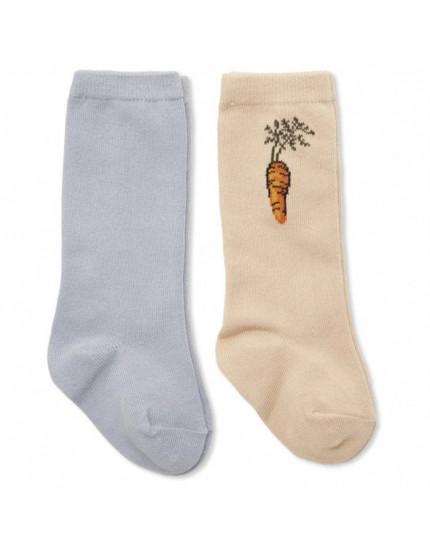 2 x Socks Jacquard Knee Sleet