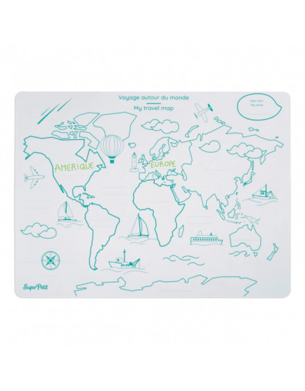 Map Colouring Place Mat + Marker 2