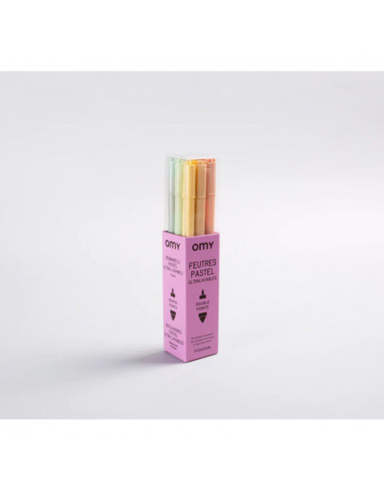 9 Dual Tipped Pastel Markers One Size