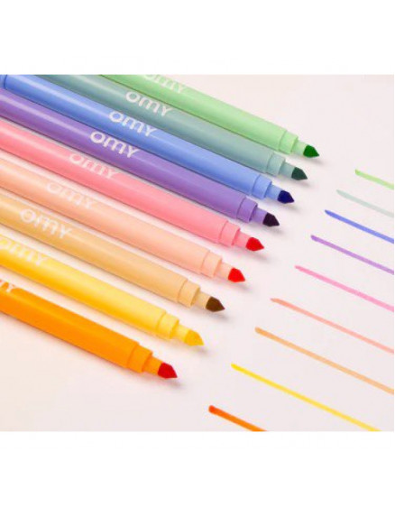 9 Dual Tipped Pastel Markers 3