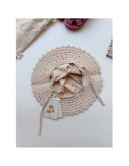 Scullop Pink Sun Hat 2