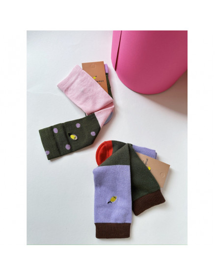 Colourblocking Knee Socks 3