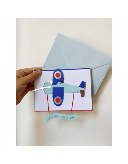 Aeroplane Birthday Card One Size