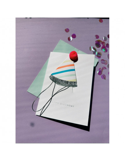 Birthday Hat Card One Size