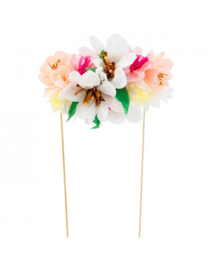 Flower Bouquet Cake Topper One Size