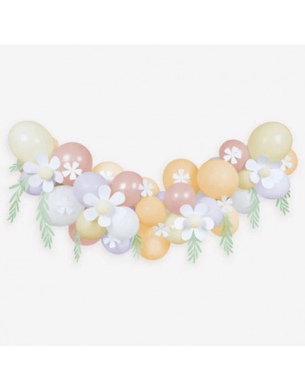 Pastel Daisy Balloon Garland One Size