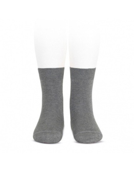 Light Grey 230 Plain Stitch Short Socks 8