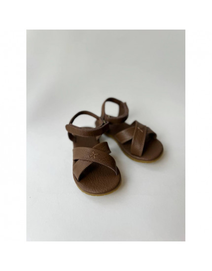 Otis Cognac Leather Sandals