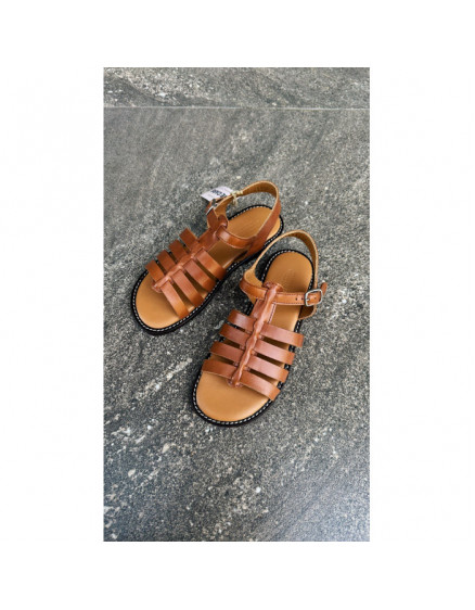 Sandals With Open Toe Cognac 3