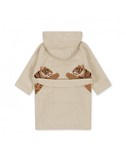 Terry Bathrobe Embroidery Tiger 5-8Y