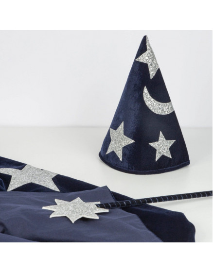 Blue Velvet Wizard Costume 3