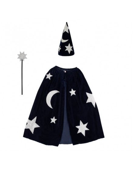Blue Velvet Wizard Costume 2