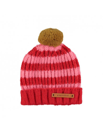 Knitted Hat With Pompon