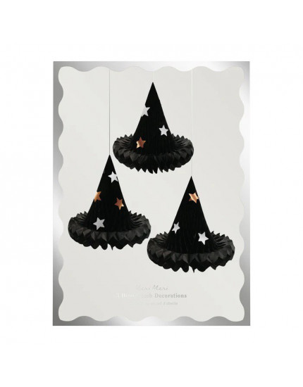 Honeycomb Witch Hat Decorations One Size
