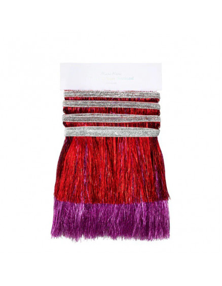 Red & Pink Tinsel Fringe 2