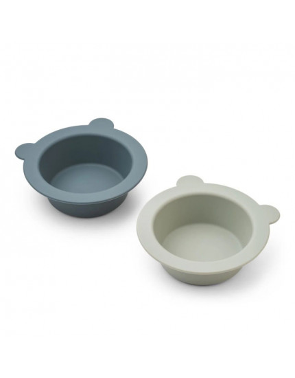 Peony Suction Bowl Blue