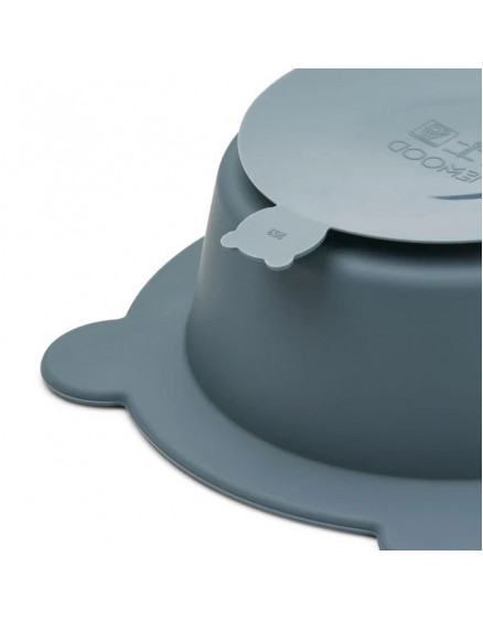 Peony Suction Bowl Blue 2