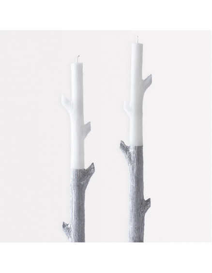 Silver Dipper Stick Candles 3