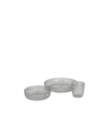 Dinner Set Glitter Blue One Size