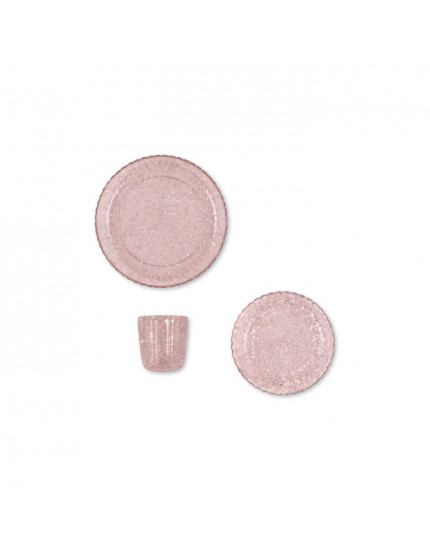 Dinner Set Glitter Blush One Size