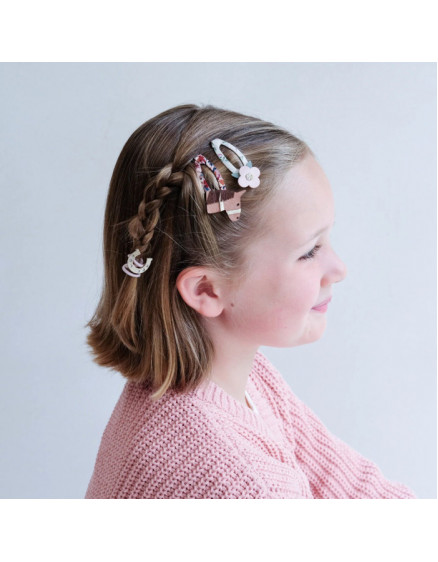 4 x Horse & Flower Clip Set 3