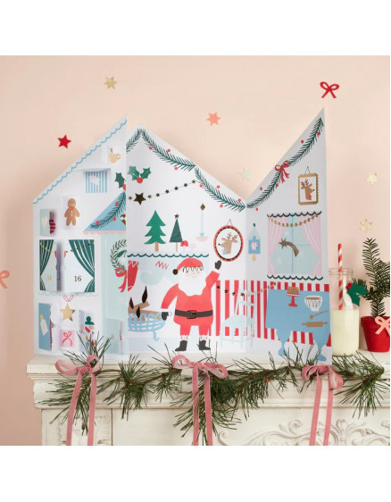 Santa`s Cabin Sticker Advent Calendar 3