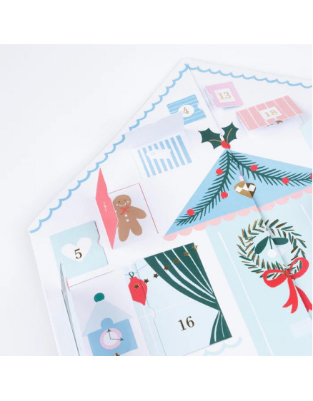 Santa`s Cabin Sticker Advent Calendar 2