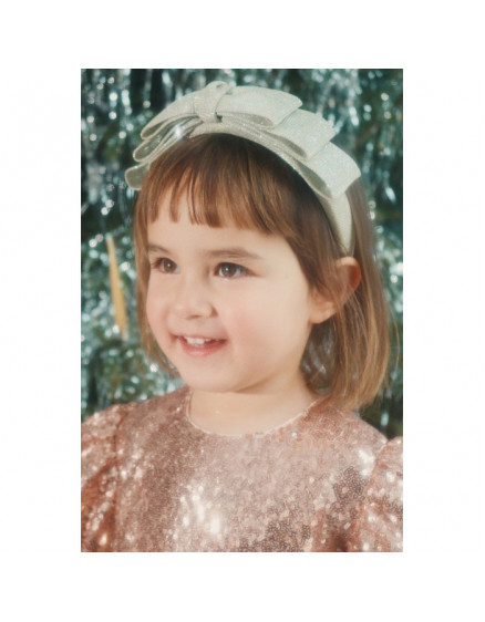 Glitter Bow Silver 4