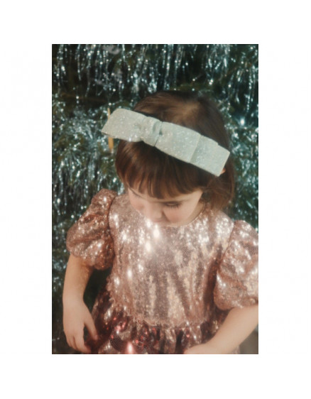 Glitter Bow Silver 3