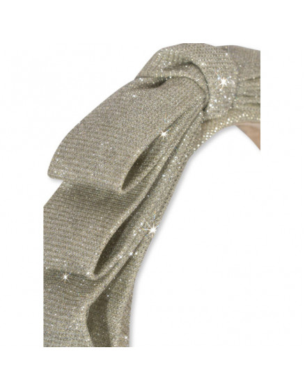 Glitter Bow Silver 2