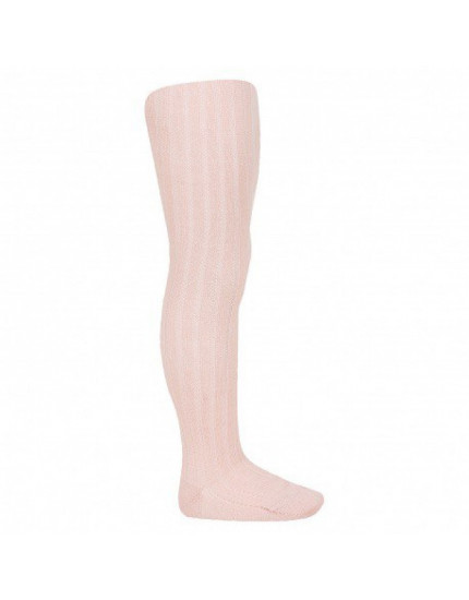 Extrafine merino wool rib tights Nude 914