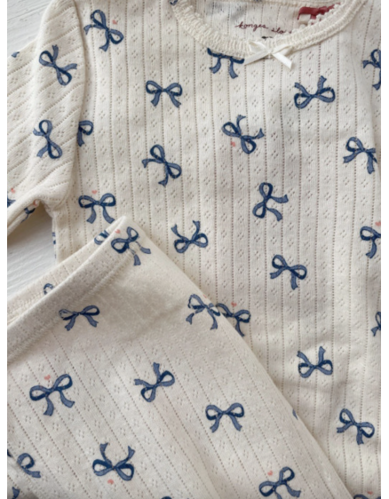 Minnie Pyjamas Pants Bow Bleu 3
