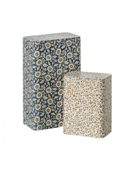 2 x Metal Box Flowers One Size