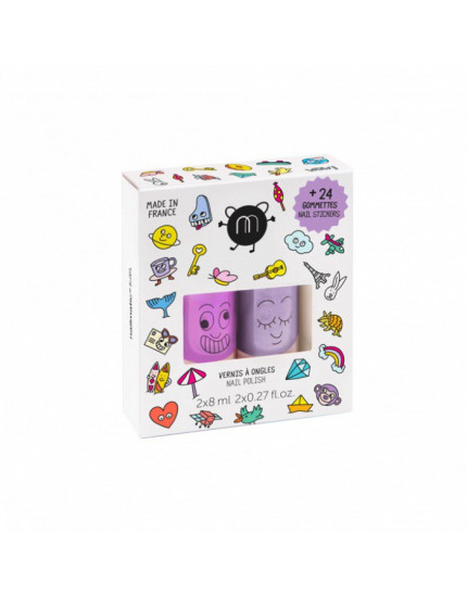 2 x Kids nail Polish Marshi Piglou 3Y+