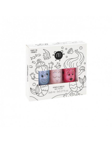 3 x Set of nail polishes Merlin Polly Sissi 3Y+