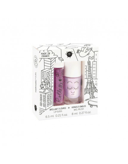 Lovely City Kids' Makeup Set - Nail Polish and Lip Gloss 3Y+