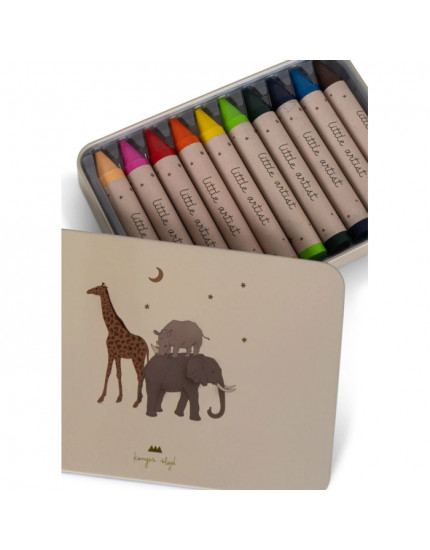 Bees Wax Crayons x10 Safari