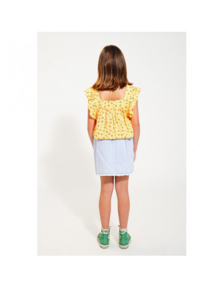 Short Skirt Light Blue Denim 4