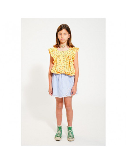 Short Skirt Light Blue Denim 3