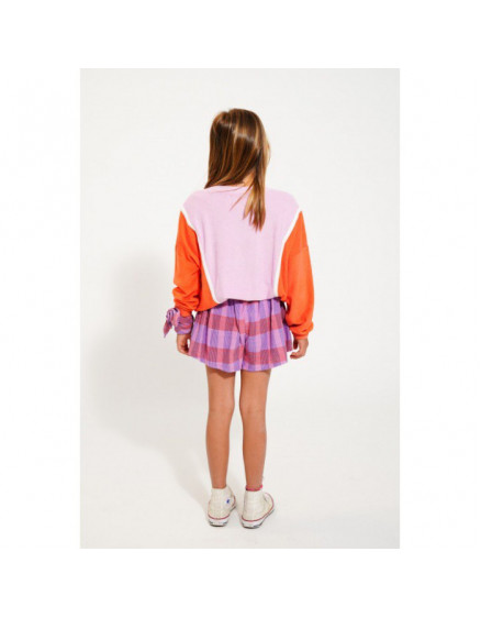 Sweatshirt Orange & lavender 4