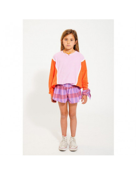 Sweatshirt Orange & lavender 2