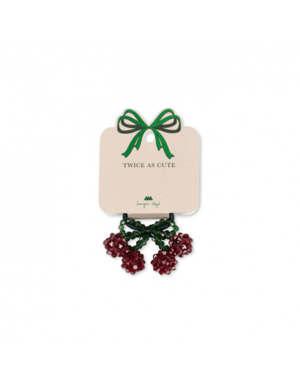 2 x Pack Cherry Hair Elastic