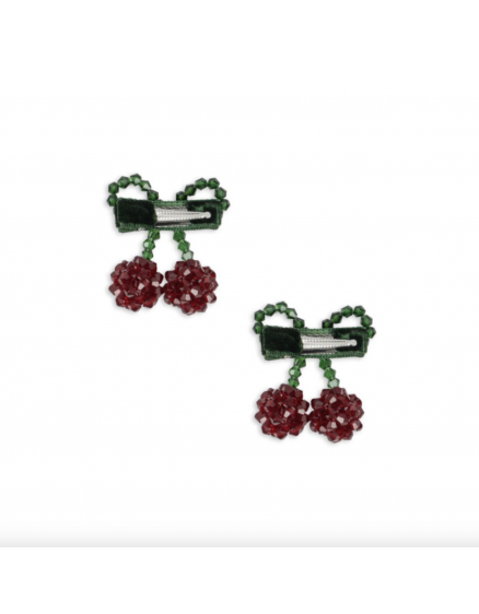 2 x Pack Cherry Hair Clip 2