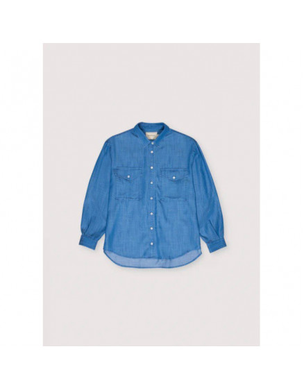 Ophelia Woman Shirt Powder Blue 5