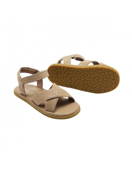 Otis Taupe Leather Sandals