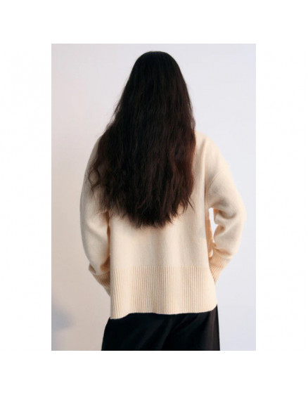 Nikos Woman Jumper Macadamia 4