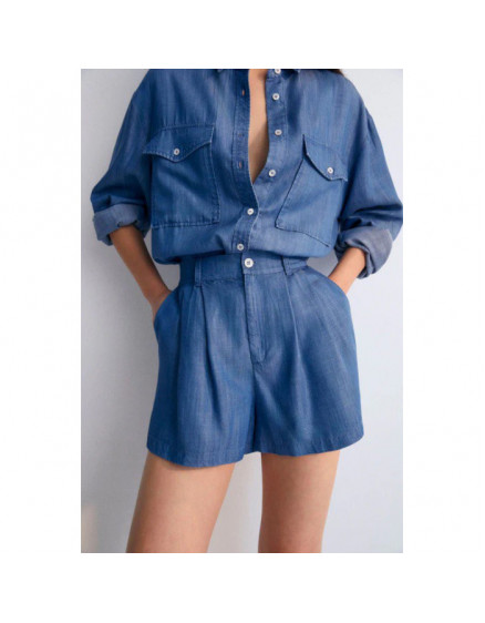 Ophelia Woman Shirt Powder Blue 6