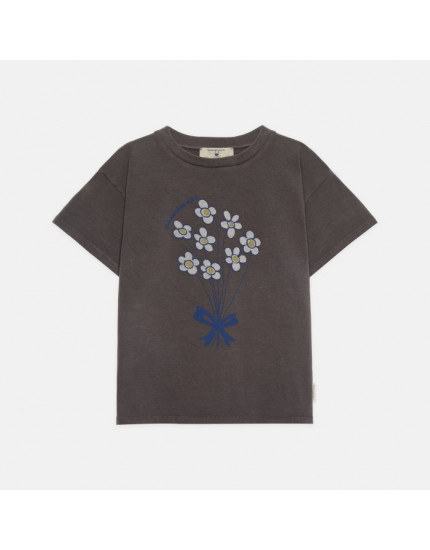 Bouquet T-Shirt Brown 2Y